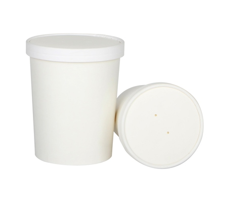 Disposable Food Container Waterproof Grease Proof Kraft Paper Soup