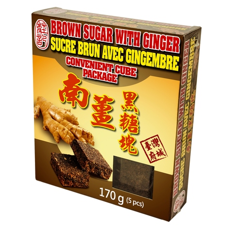 Black Sugar with Ginger (200g；40g*5pc/ctn)