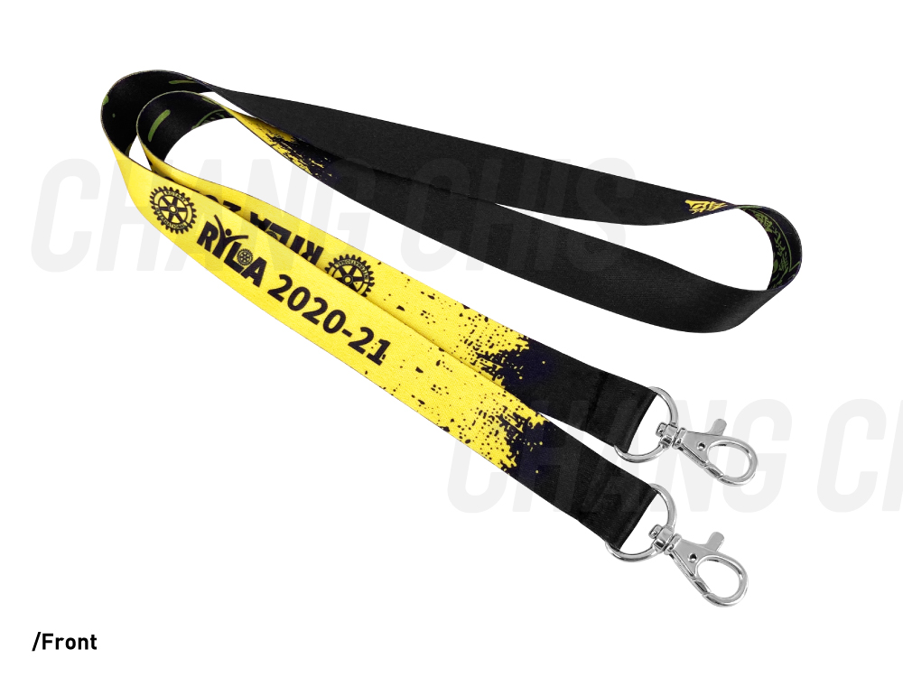 20mm Lanyard With Double Bolt Snap Hook 