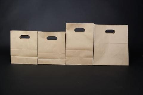 产品 纸提袋 丸孔本牛提袋 主要特徵 可装放不同种类的食物,物品 支付