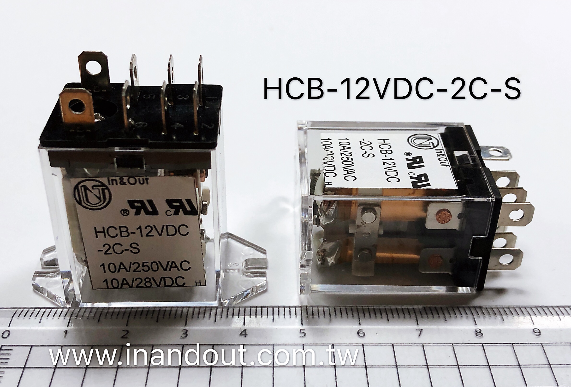 Industrial Relay DPDT 12V Quick Connect Omron LY High Current Power