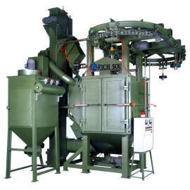 Chain Conveyor Continuous Hanging Type Shot Blasting Machine