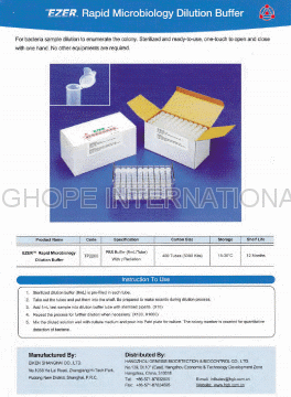 EZER Rapid Microbiology Dilution Buffer