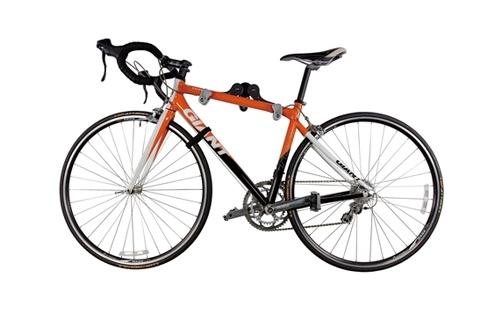 ibera horizontal bicycle bike wall hanger