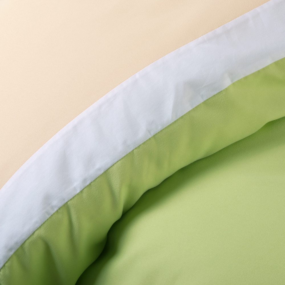 Fresh Style Antibacterial And Anti Mite Lime Green Duvet Cover Set