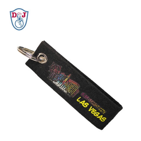 Custom Offset Printing Felt Key chains for Souvenirs