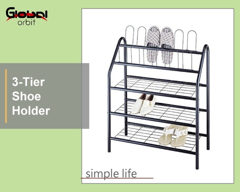 3 Tier Metal Shoe Rack Slipper Holder Taiwantrade Com