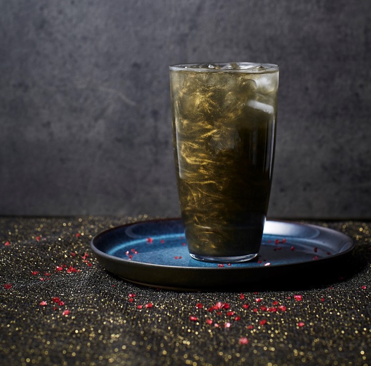 Edible Pearlescent Shiny Golden Cola Flavor Powder Drink