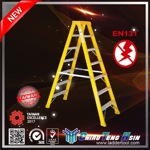 Fiberglass Stepladder(Double Side)