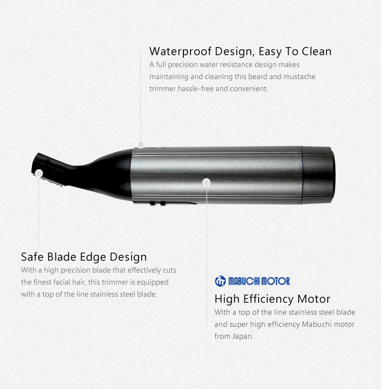 Facial Hair Trimmer Waterproof Type Urbaner Mb 062 Kunnex