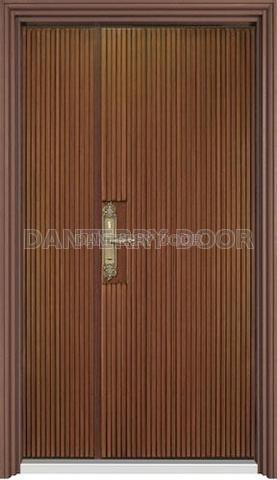 Entrance Door with Solid Wooden Skin