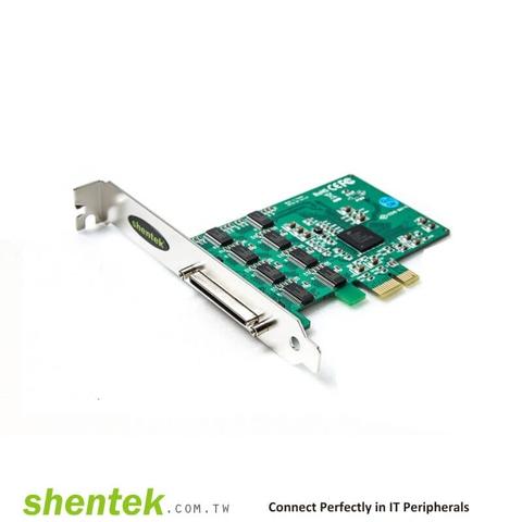 Shentek 52003 Serial RS232 8 Port PCIe Card High Speed Industrial Low Profile Bracket