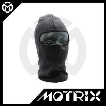 Balaclava black with one hole, 100% cotton