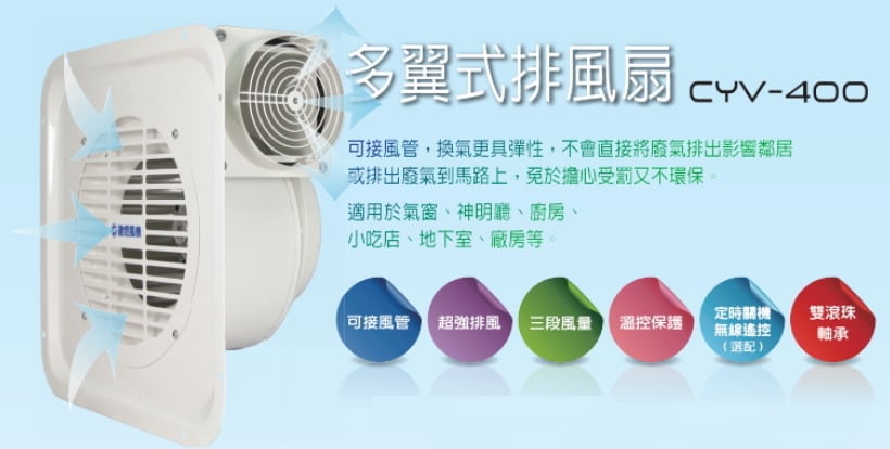 CYV400接管排風機