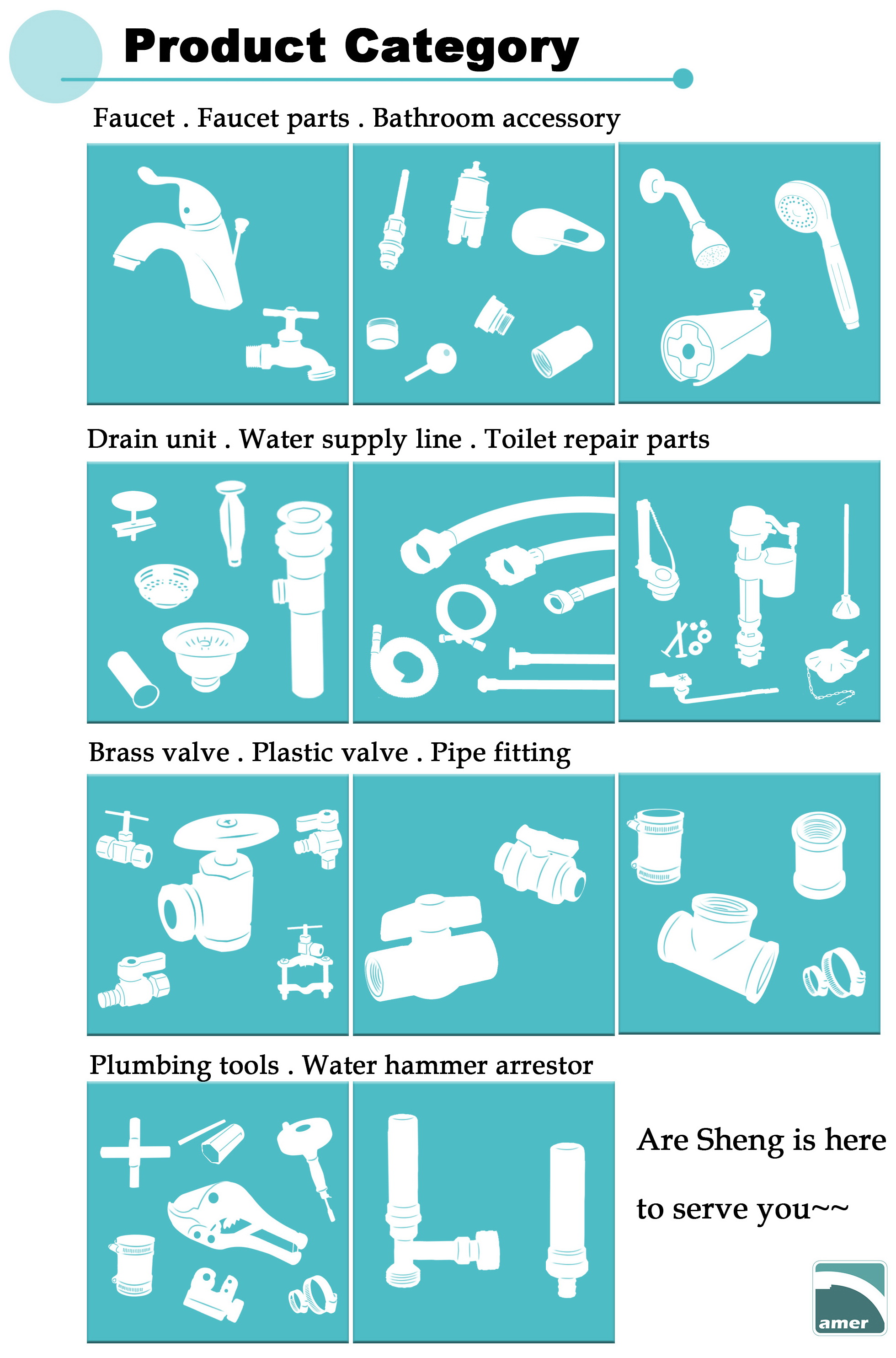 Faucet repair parts - Are Sheng