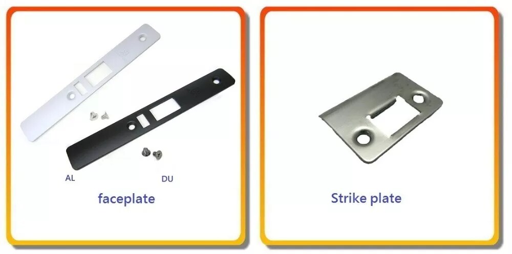 Door Lock with Pull Handle Home Door Lock Aluminum Dead Latch Hidden Door Stile Security Mortise Lock