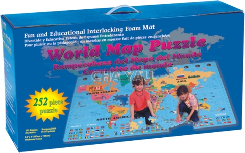 World Foam Map Puzzle