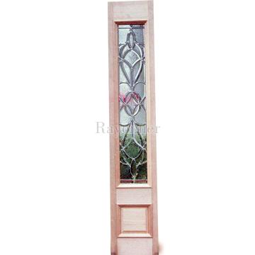 Sidelight with beveled glass, wood door, hand craft, entrance door (No SL202)