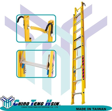 FP Fiberglass D-rung Extension Ladder, extension ladder, stepladder, ladder, fiberglass