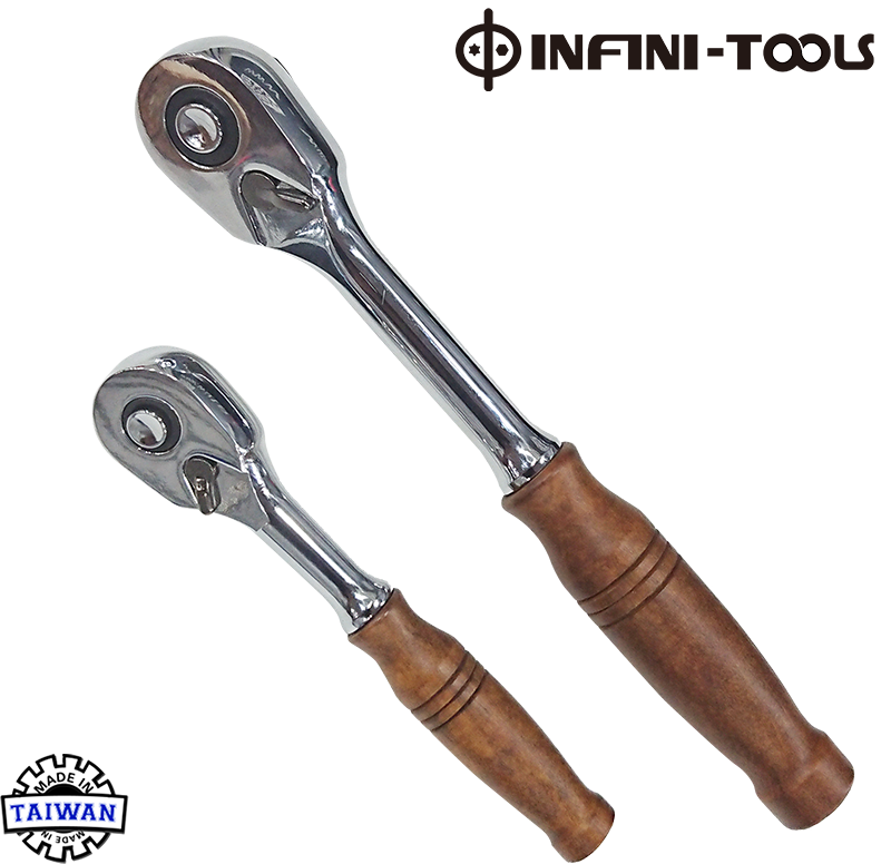 Wood 108 T Ratchet Handle,1/4" & 3/8" Drive Taiwantrade