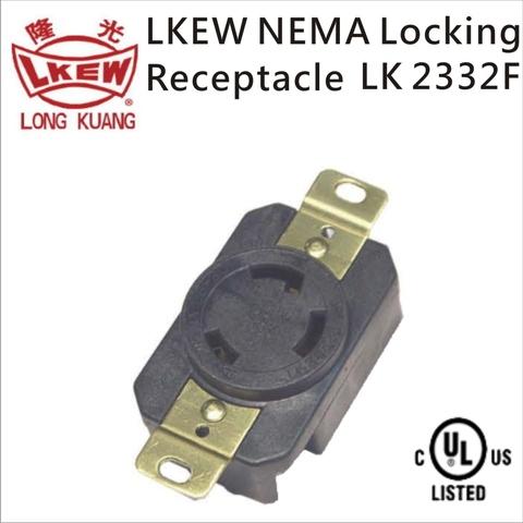 LKEW NEMA L6-30R Locking Receptacle LK-2332F