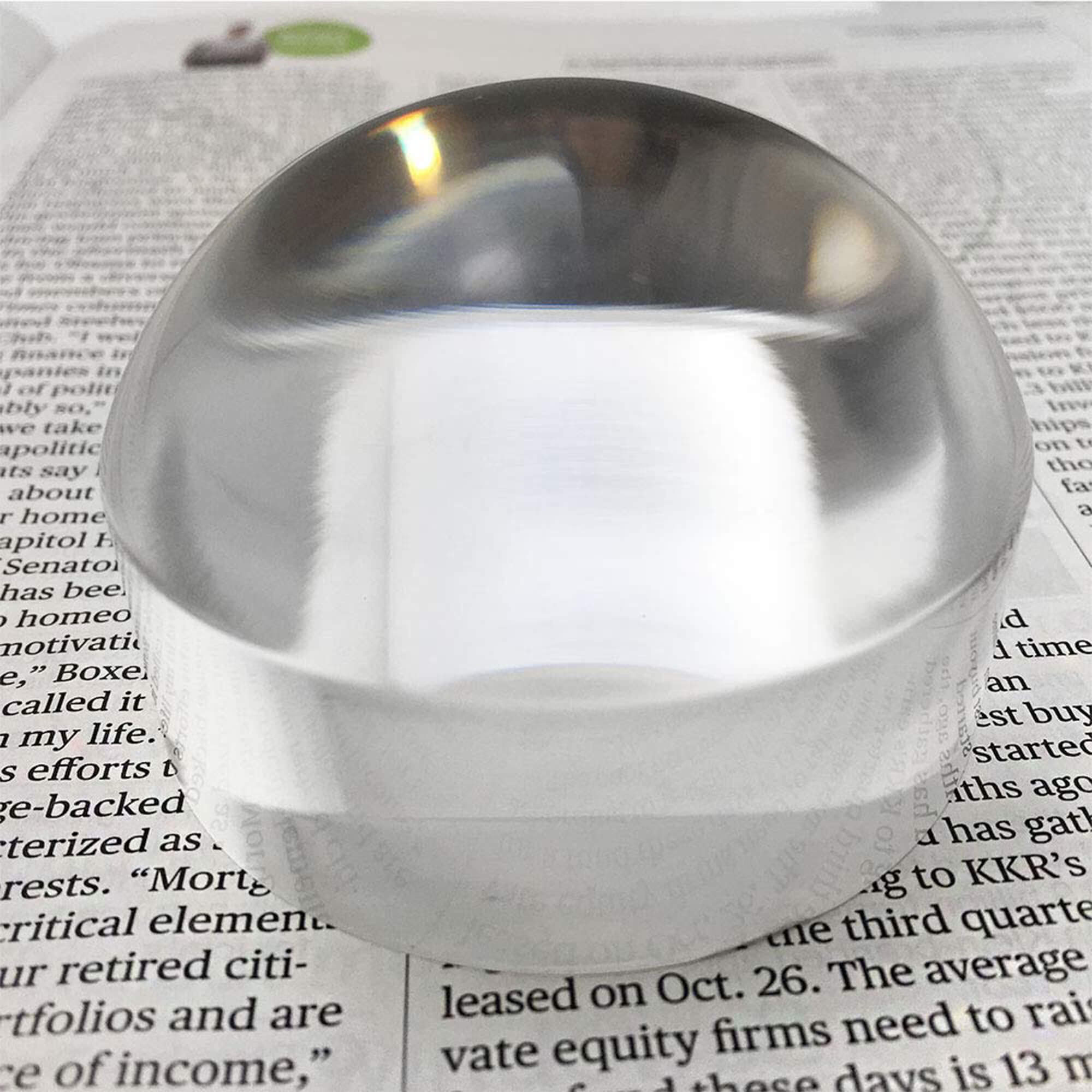 4x Paperweight Magnifier Dome Magnifying Glass Clearly Paperweight