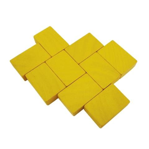 30*20*10mm, Yellow Wood Rectangle Piece Boards