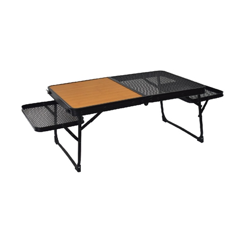 Low camping 2 in 1 mesh tabletop table