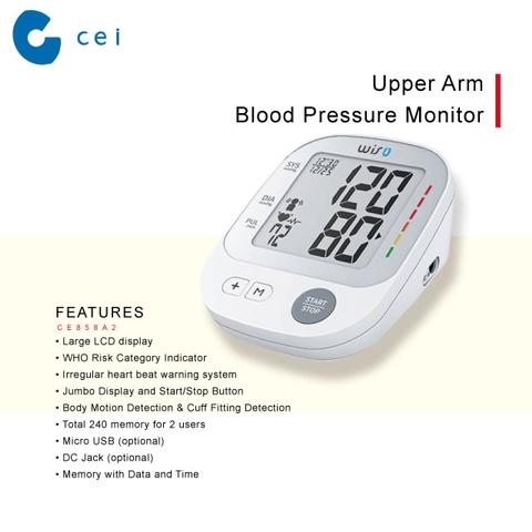 Blood Pressure Machine,Wrist Blood Pressure Monitor Digital Automatic BP Cuff Monitors Purple with Irregular Heartbeat Detection Large Display 120