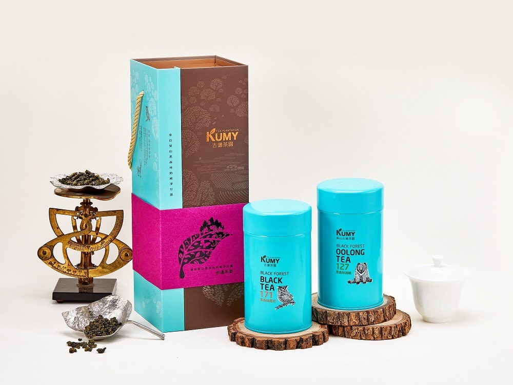 山沁礼盒, 梨山黑森林顶级(清香乌龙茶, 红茶)