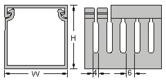 PVC cable trunking - SLOTTED - Kassinakis P.E. SA - wall-mounted /  commercial