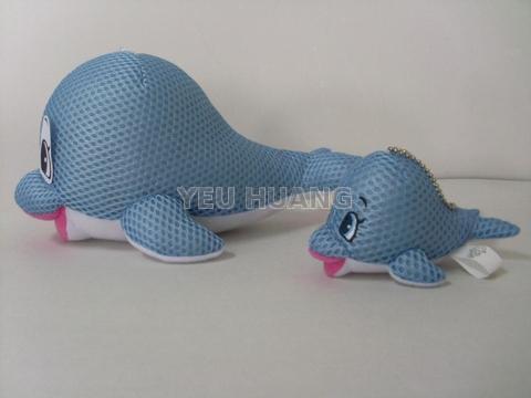 Custom logo whale or sea or fish stuffed plush animal supplier factory manufacturer