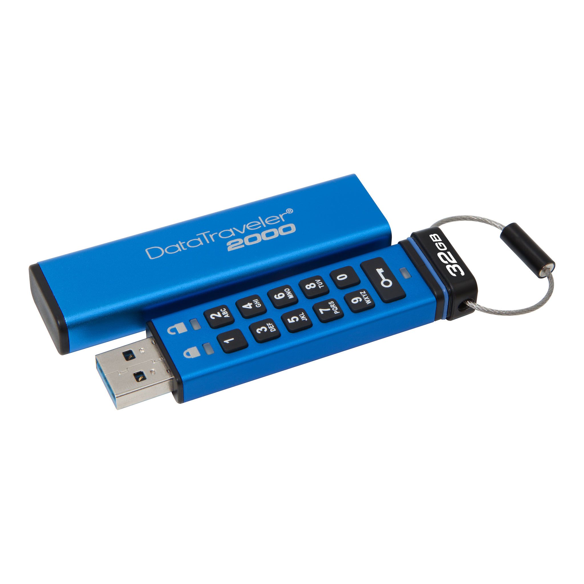 Kingston DT2000 Encrypted 32GB USB Flash Drive USB 3.1 Gen 1 DT2000