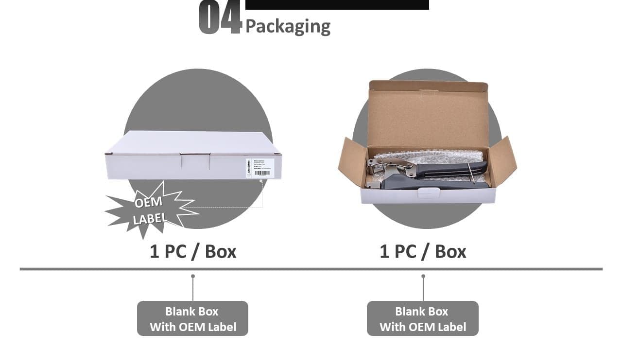 La opción OEM que puede tener en la herramienta de terminación de jack keystone