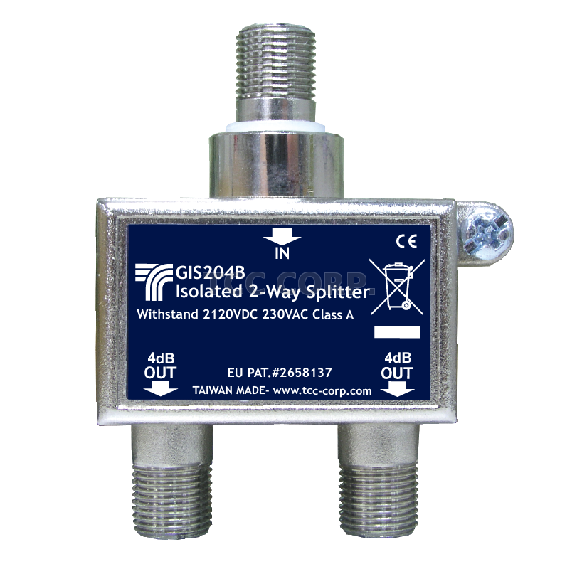 Isolated 2Way Splitter 1.2GHz