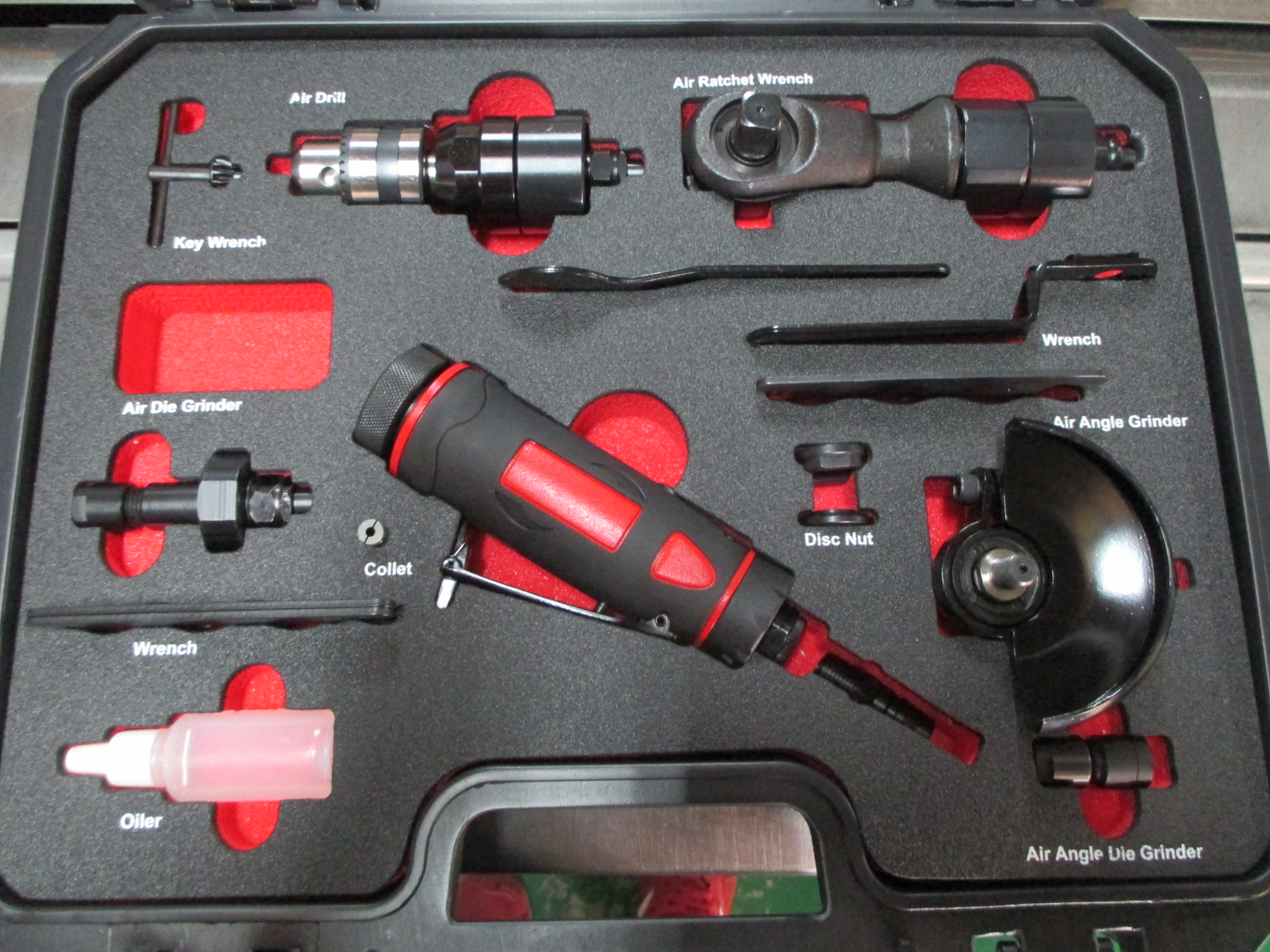 5IN1 Multiple Air tool Kit, one for all, Grinder, Ratchet, Drill