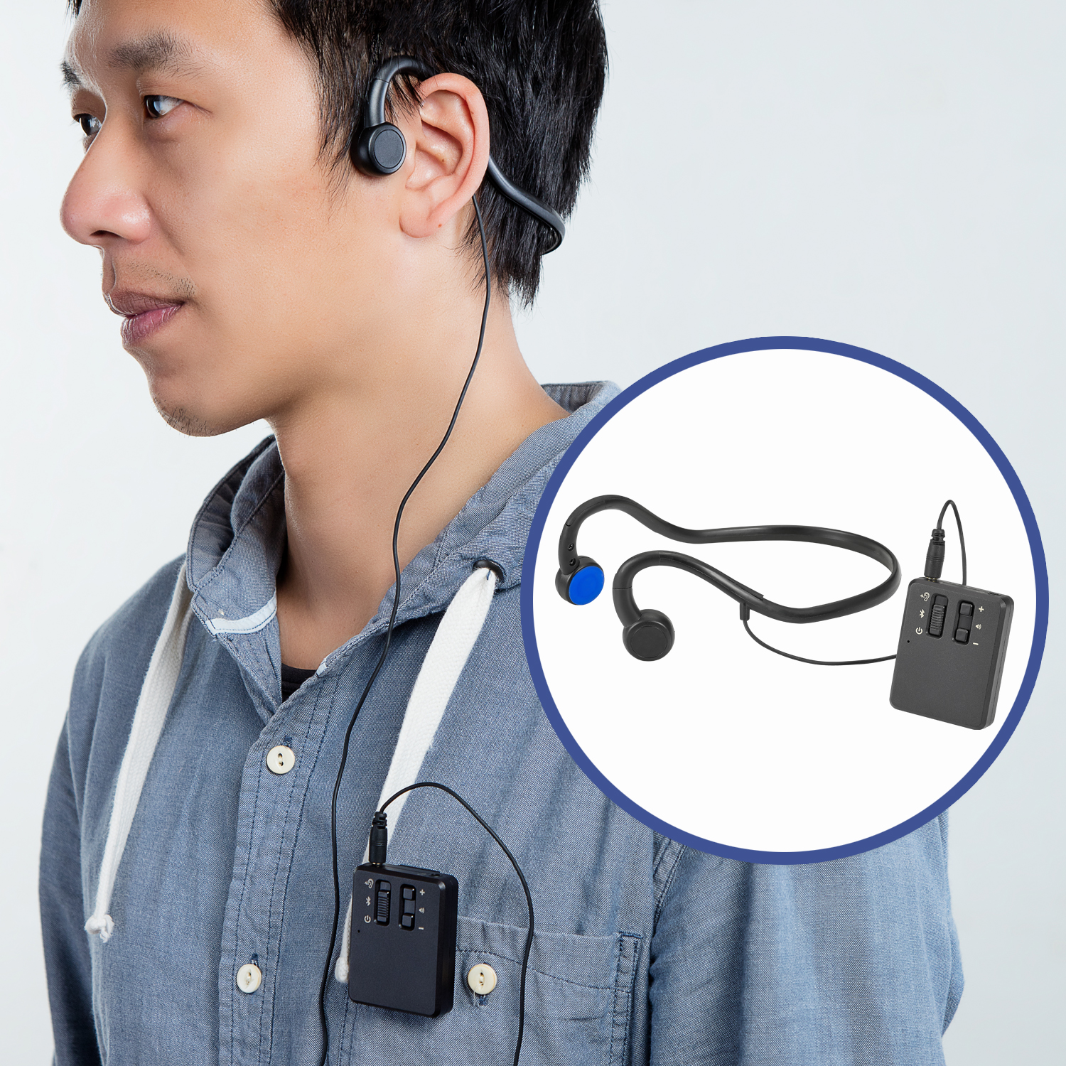 Mimitakara Bone Conduction Bluetooth Hearing Amplifier Taiwantrade