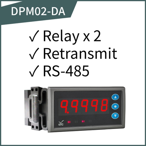 eyc-tech DPM02 Multifunction Signal Display Monitor (Display+2 relay+RS485+Analog (V/I))