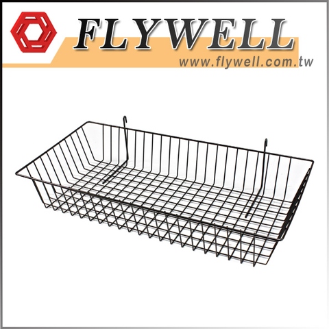 Steel Wire Mesh Display Storage Basket for Gridwall