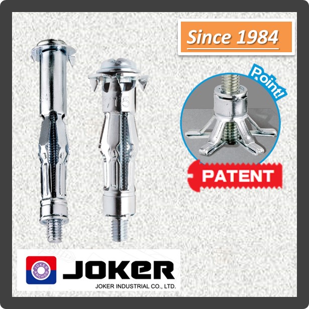 Molly drywall anchor bolts zinc1/8, 3/16 &1/4