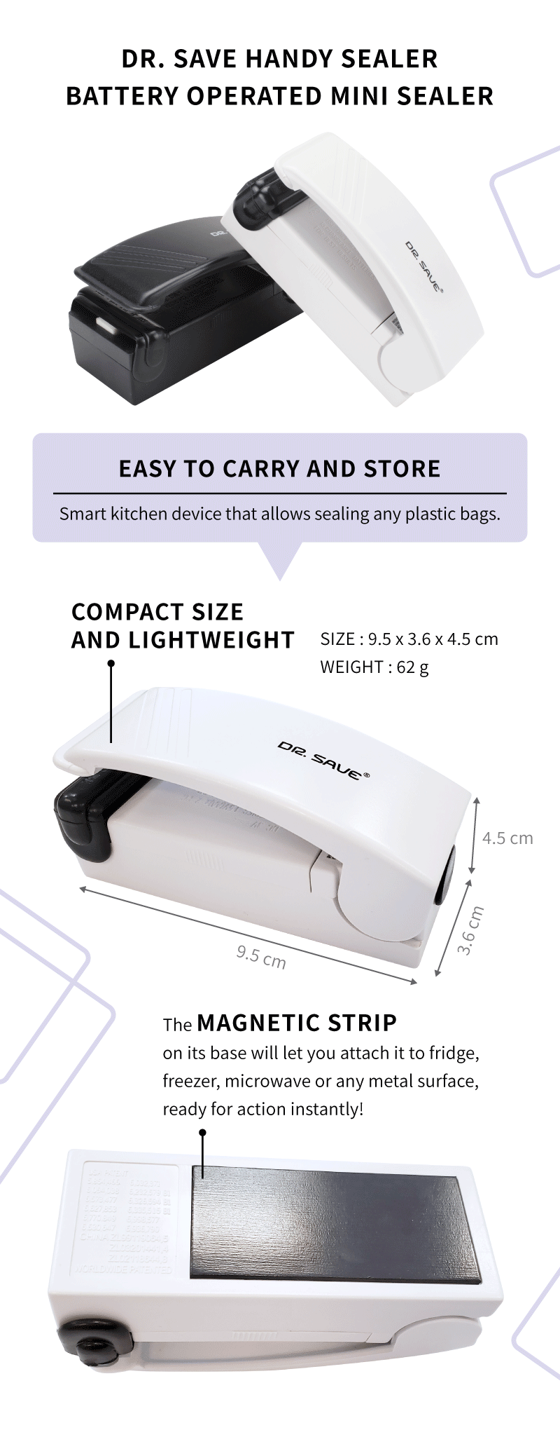 DR. SAVE Handy Plastic Bag Heating sealer manufacturer