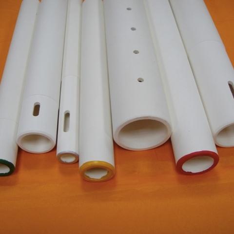 Cerollex® SiC composite ceramic roller/ ceramic tube in rapid cooling zone / electroceramic  