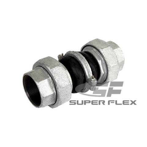 Double sphere flexible ruber joint SF-20U - industrial pipe connector with union