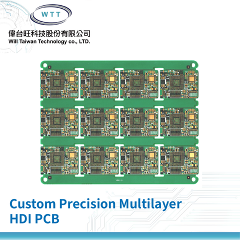 Precision Multilayer HDI PCB for Electronics Mobile Devices and Wearables