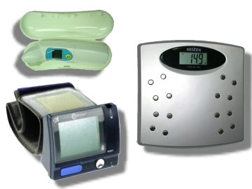 Talking Bathroom Scale/Clinical Thermometer/Blood Pressure Monitor