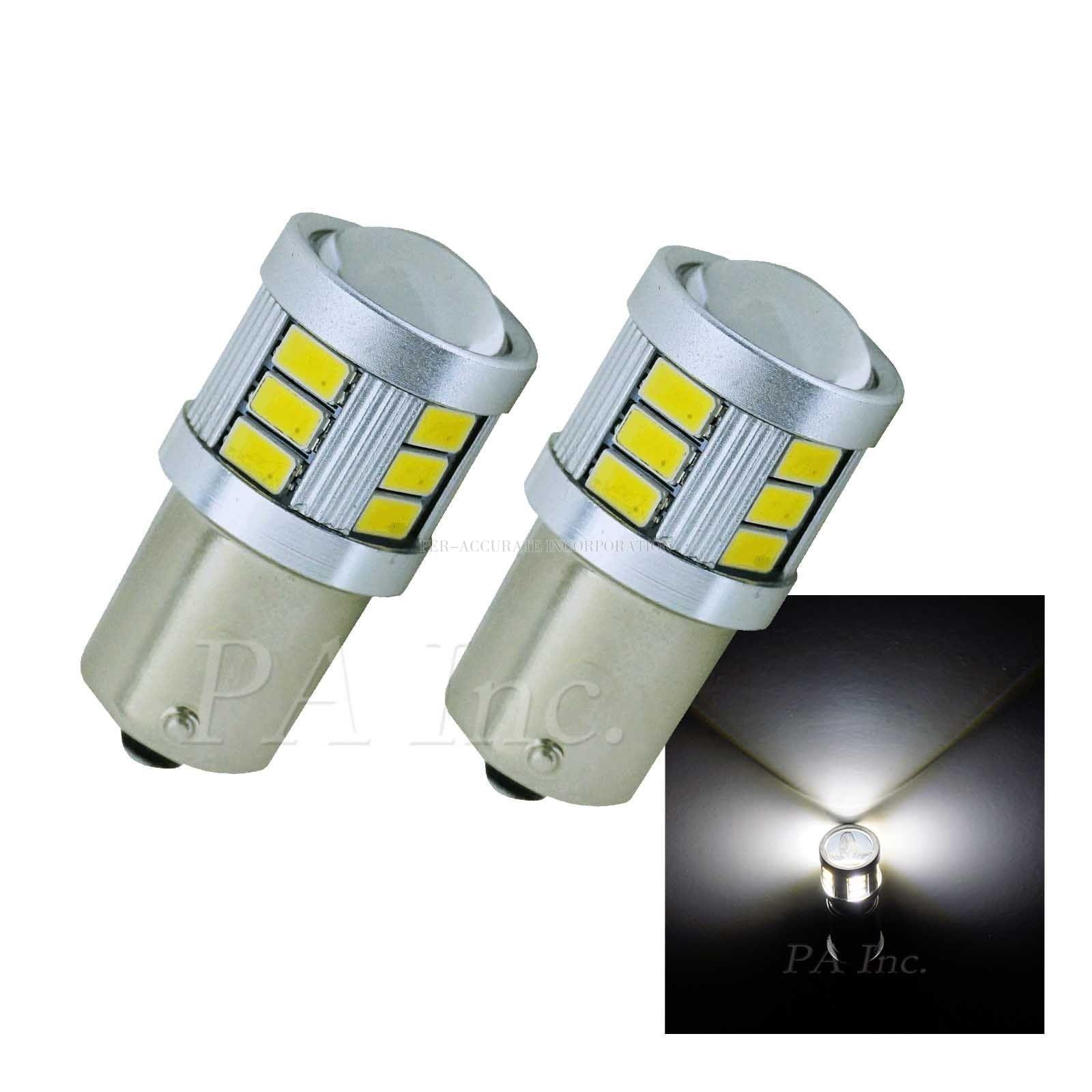 2X BA15s 1156 18 SMD LED Bulb Sidelight Turn Signal Tail Stop Brake Light Lamp
