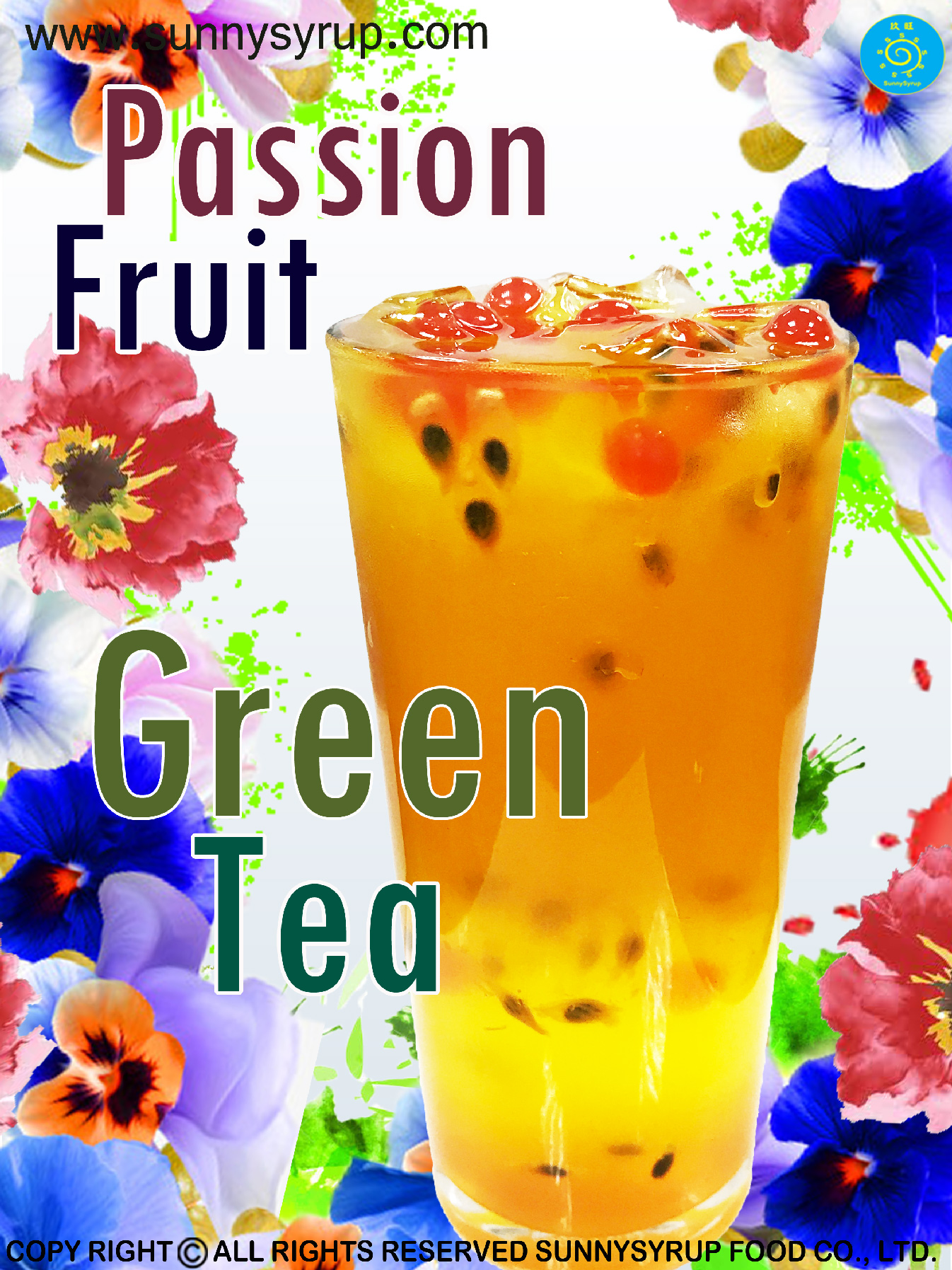 Taiwan Bubble Tea Passion Fruit Jam Sunnysyrup Bubble Tea Supplier