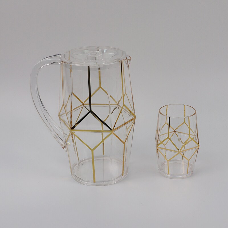 Decorative Plastic Water Pitcher and Cup Set Taiwantrade