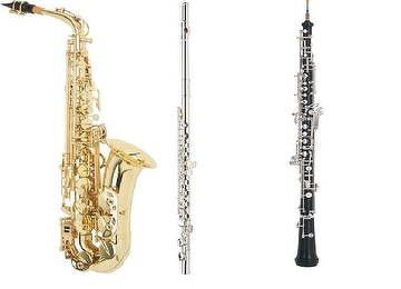 Alto Saxophone, Flute, Clarinet, Bassoon, Oboe, Piccolo