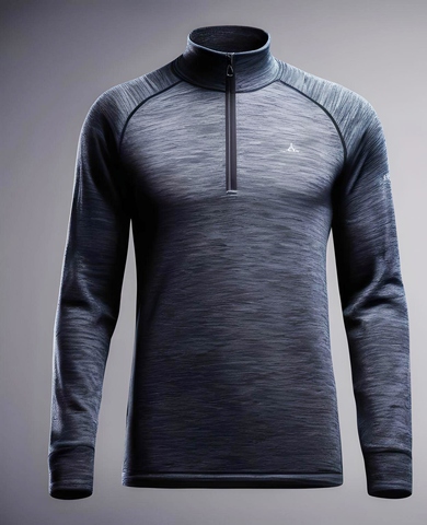 Mens Cycling Half Zip Long Sleeve Top